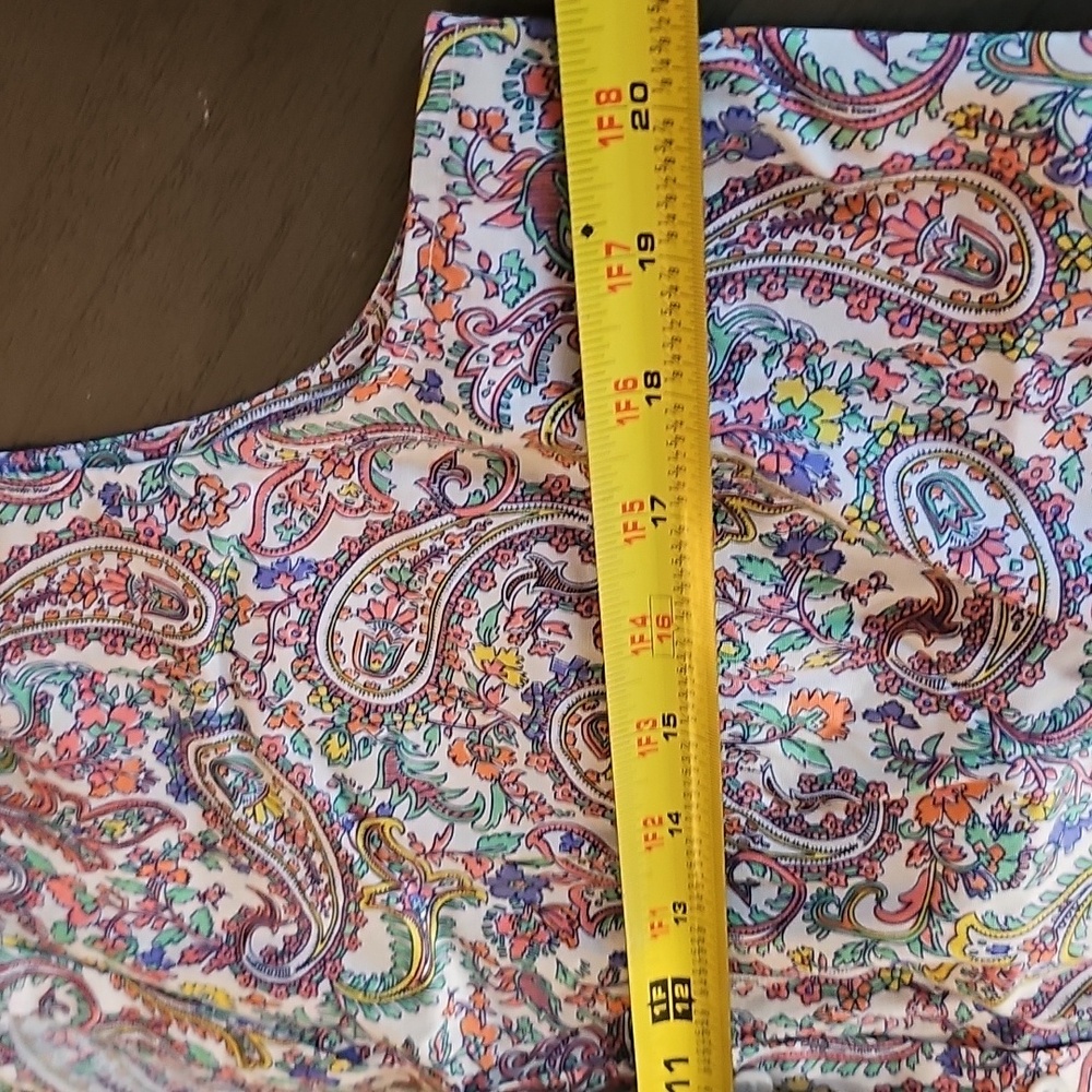 Talbots Paisley Print Sleeveless Top Size 16 - Picture 4 of 4